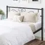 VECELO Metal Platform Bed Frame/Mattress Foundation with Vintage HeadBoard & Footboard, Easy Assembly, Full, Black