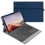 Fintie Case for New Microsoft Surface Pro 7 / Pro 6 / Pro 5 / Pro 4 / Pro 3 12.3 Inch Tablet - Multiple Angle Viewing Portfolio Business Cover, Compatible with Type Cover Keyboard (Navy)