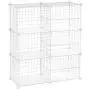 SONGMICS Cube Storage Unit, Interlocking Metal Wire Organizer with Divider, Modular Cabinet, Bookcase for Closet Bedroom Kid’s Room, Includes Rubber Mallet, 32.7 x 12.2 x 36.6 Inches, White ULPI36W SONGMICS Cube Storage Unit, Interlocking Metal Wire Organizer with Divider, Modular Cabinet, Bookcase for Closet Bedroom Kid’s Room, Includes Rubber Mallet, 32.7 x 12.2 x 36.6 Inches, White ULPI36W