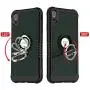 ICONFLANG Compatible Phone Case for iPhone Xs Max 6.5'' with Ring Kickstand 360 Degree Rotating Drop Airbag Protection Shock Absorption Case [Compatible Magnetic Car Mount case] (Dark Green)
