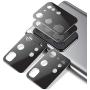 [4 Pack] PECHE Camera Lens Protector for Samsung Galaxy S20 Ultra 5G (6.9) 9H Tempered Glass Metal Frame Black Anti-Scratch/Dust Case Friendly Strong Adsorption Anti-flash S20 Ultra Lens Protector