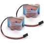 Tenergy 2 Pack 6V1600mAh NiMH Side by Side Battery Pack with Hitec Connector for RC Trucks, RC Cars, and RC Hobby Electronics