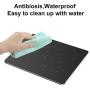 Hard Black Metal Aluminum Mouse Pad Mat Smooth Magic Ultra Thin Double Side Mouse Mat Waterproof Fast and Accurate Control for Gaming and Office(Small 9.05X7.08 Inch)