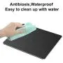 Hard Black Metal Aluminum Mouse Pad Mat Smooth Magic Ultra Thin Double Side Mouse Mat Waterproof Fast and Accurate Control for Gaming and Office(Small 9.05X7.08 Inch)