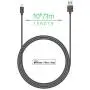 TalkWorks iPhone Charger Lightning Cable 10ft Long Heavy Duty Cord MFI Certified for Apple iPhone 12, 12 Pro/Max, 12 Mini, 11, 11 Pro/Max, XR, XS/Max, X, 8, 7, 6, 5, SE, iPad - Grey