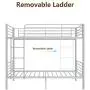 mecor Metal Bunk Bed Twin Over Twin - Sturdy Bed Frame with Safety Guard Rail & Removable Ladder - for Kids/Teens/Adults, Silver Grey mecor Metal Bunk Bed Twin Over Twin - Sturdy Bed Frame with Safety Guard Rail & Removable Ladder - for Kids/Teens/Adults, Silver Grey