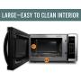 Farberware 1.1 Cu. Ft. Stainless Steel Countertop Microwave Oven With 6 Cooking Programs, LED Lighting, 1000 Watts