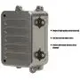 Tbest RC Receiver Box ESC Box, Metal Receiver Box ESC Box Upgrade Parts Fit for SCX10 1/10 RC Crawler Car