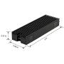 nvme heatsink for m.2 2280 ssd,Double-Sided Cooling, Designed for Dual-Sided SSDs