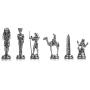 GiftHome Egypt Pharaoh Antique Copper Figures Metal Chess Set for Adults Handmade Pieces and Natural Solid Wooden Chess Board with Pearl Design Around Board and Storage Inside King 3.4inc