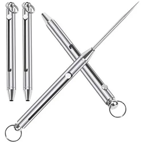 2 Pieces Keychain Titanium Telescopic toothpicks | Integrated Design Telescopic Toothpick with Titanium Protective Case Holder | Metal Pocket Toothpick Stainless Steel Toothpick 2 Pieces Keychain Titanium Telescopic toothpicks | Integrated Design Telescopic Toothpick with Titanium Protective Case Holder | Metal Pocket Toothpick Stainless Steel Toothpick