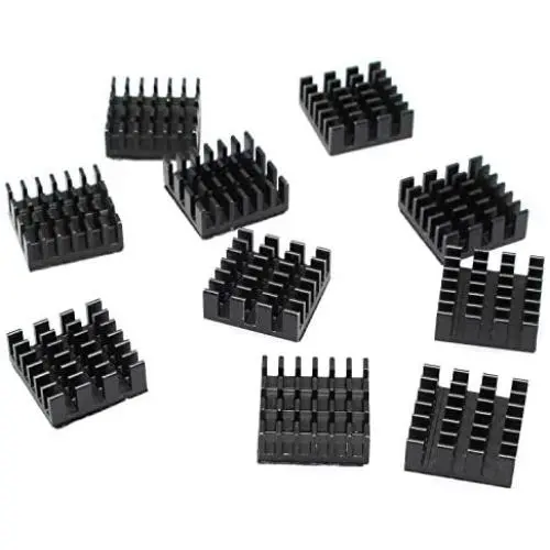 DGZZI Heatsink 10PCS 14x14x7mm Aluminium Radiator Cooling Fin with 3M-8810 Thermal Adhesive for Raspberry Pi,VGA RAM,IC Chips,Mosfet SCR DGZZI Heatsink 10PCS 14x14x7mm Aluminium Radiator Cooling Fin with 3M-8810 Thermal Adhesive for Raspberry Pi,VGA RAM,IC Chips,Mosfet SCR