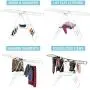 Bartnelli Laundry Drying Rack for Clothes - Heavy Duty Stainless-Steel Adjustable Gullwing Drying Rack Stand - Foldable and Space Saving, Indoor-Outdoor, Lightweight, with Hooks to Dry Shoes Bartnelli Laundry Drying Rack for Clothes - Heavy Duty Stainless-Steel Adjustable Gullwing Drying Rack Stand - Foldable and Space Saving, Indoor-Outdoor, Lightweight, with Hooks to Dry Shoes