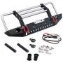 LCX Racing 1/10th RC Crawler Car Metal Bull Push Bar Front Bumper for TRX4 TRX-4 Axial SCX10 II 90046 Redcat Gen8 Scout II, Upgrades Parts Accessories LCX Racing 1/10th RC Crawler Car Metal Bull Push Bar Front Bumper for TRX4 TRX-4 Axial SCX10 II 90046 Redcat Gen8 Scout II, Upgrades Parts Accessories