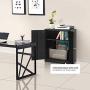 INTERGREAT Locking Metal Storage Cabinet with Doors, Lockable Steel Storage Cabinet with Lock and Shelves, Heavy Duty Metal Cabinet for Office, Garage, Home, Shop, Basement (Black)