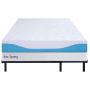 PrimaSleep Full Queen King, Tool Free, Easy Assembly Non Slip for Box Spring 7 inch Dura Metal Compact Adjustable Steel Bed Frame, Universal, Black
