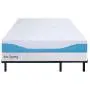 PrimaSleep Full Queen King, Tool Free, Easy Assembly Non Slip for Box Spring 7 inch Dura Metal Compact Adjustable Steel Bed Frame, Universal, Black
