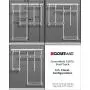 ClosetMaid 22875 ShelfTrack 5ft. to 8ft. Adjustable Closet Organizer Kit, White ClosetMaid 22875 ShelfTrack 5ft. to 8ft. Adjustable Closet Organizer Kit, White