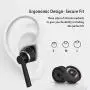 Wired Headphone Metal Earbuds by Amasing Noise Cancelling Stereo Heave Bass Earphones with Micphone Mic with Volume Control，in Ear Headphones Magnetic Design for iPhone 5 6 for Samsung M11 Black