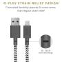 Native Union Belt Cable - 4ft Ultra-Strong Reinforced [MFi Certified] Durable Lightning to USB Charging Cable with Leather Strap Compatible with iPhone/iPad (Zebra)