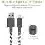 Native Union Belt Cable - 4ft Ultra-Strong Reinforced [MFi Certified] Durable Lightning to USB Charging Cable with Leather Strap Compatible with iPhone/iPad (Zebra)