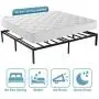 KINGSO Queen Bed Frame, 14 Inch Metal Platform Bed Frame with Storage, Heavy Duty Steel Slat and Anti-Slip Support, Easy Quick Lock Assembly, No Box Spring Needed - Queen KINGSO Queen Bed Frame, 14 Inch Metal Platform Bed Frame with Storage, Heavy Duty Steel Slat and Anti-Slip Support, Easy Quick Lock Assembly, No Box Spring Needed - Queen