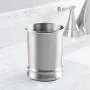 mDesign Modern Round Metal Tumbler Cup for Bathroom Vanity Countertops for Rinsing, Drinking, Storing Dental Accessories and Organizing Makeup Brushes, Eye Liners - 2 Pack - Brushed mDesign Modern Round Metal Tumbler Cup for Bathroom Vanity Countertops for Rinsing, Drinking, Storing Dental Accessories and Organizing Makeup Brushes, Eye Liners - 2 Pack - Brushed