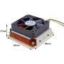 1U Server CPU Cooler Industrial Personal Computer Copper heatsink Cooling Fan for Intel PGA988/989 Active Cooling