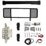 Baoer Metal Front Bumper Protection Board Winch for MN-90 MN-91 MN-99 MN-99S 1/12 2.4G 4WD RC Car Upgrade Spare Parts Black Bumper + Protection Board + Winch