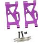 Mingbai Alloy Front&Rear Suspension Arms for WLtoys 124019 1/12 RC Car, RC Car Upgrade Metal Front&Rear Swing Arm Spare Part (2-Pack Rear Swing Arm)