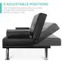 Best Choice Products Faux Leather Upholstered Modern Convertible Folding Futon Sofa Bed for Compact Living Space, Apartment, Dorm, Bonus Room w/Removable Armrests, Metal Legs, 2 Cupholders - Black Best Choice Products Faux Leather Upholstered Modern Convertible Folding Futon Sofa Bed for Compact Living Space, Apartment, Dorm, Bonus Room w/Removable Armrests, Metal Legs, 2 Cupholders - Black