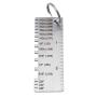Metal Sheet Thickness Gauge, Portable Double-Sided Stainless Steel Wire/Metal Sheet Thickness Gauge, Inspection Tool with Clear Printing(Measuring Range: 0.0239-0.035)