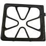 KITCHEN BASICS 101 Replacement Oven Stove Range Burner Grates Compatible with Whirlpool Stoves 8522858, WP8522858 8053456, WP8053456, WPW10447925, 4 Pack, Gloss Black.