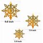 Winter Wonderland Snowflakes Party Decorations 3D Card Hanging Paper Centerpieces for/Birthday/Christmastree/New Year/Baby Shower/Wedding Party /Shopwindow Supplies (Mirror Gold)