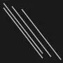 Favordrory 4 Pieces 304 Stainless Steel 6mm x 356mm Model Straight Metal Round Shaft Rods, Lathe Bar Stock for Toy Car Helicopter Airplane