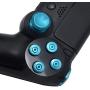 TOMSIN Metal Buttons for PS4 Controller Gen 1, Aluminum Metal Thumbsticks Analog Grip & Bullet Buttons & D-pad & L1 L2 R1 R2 Triggers for DualShock 4 Controller (Blue)