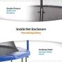 Upper Bounce Enclosed Trampoline with Safety Net System – Outdoor Trampoline - ASTM Certified Backyard Trampoline for Kids - Adults – Variant Color Spring Cover Padding