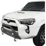 Hooke Road Stubby Steel Front Winch Bumper with D-Rings & Extra Lights Compatible with Toyota 4 Runner 5 Gen 2010 2011 2012 2013 2014 2015 2016 2017 2018 2019 2020
