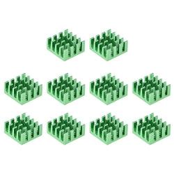 uxcell Electronic Radiators Heatsink for MOS GPU IC Chip Green 14 x 14 x 7 mm 10pcs