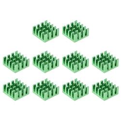 uxcell Electronic Radiators Heatsink for MOS GPU IC Chip Green 14 x 14 x 7 mm 10pcs