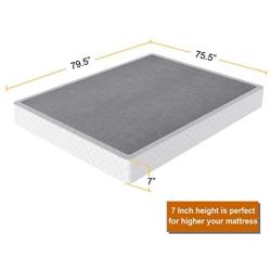 NOAH MEGATRON 7 Inch Box Spring King, Low Profile Metal Boxsprings/Mattress Foundation/Bunkie Board - 3000LBS Strong Steel Structure/Easy Assembly (King)