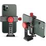 Universal Cell Phone Tripod Mount, Ulanzi ST-14 Smartphone Tripod Phone Mount, Metal Phone Tripod for YouTube Vlogging, Desktop Cell Phone Tripod for Camcorder iPhone 12/11 Pro/11 Pro Max/X/XS/Xs Max