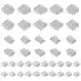 Smalloo 40 PCS Aluminum Heatsinks Kit with Thermal Conductive Adhesive Tape for Raspberry Pi/CPU/GPU VGA/RAM/VRAM/VRM/IC/Chips LED/MOSFET Transistor Smalloo 40 PCS Aluminum Heatsinks Kit with Thermal Conductive Adhesive Tape for Raspberry Pi/CPU/GPU VGA/RAM/VRAM/VRM/IC/Chips LED/MOSFET Transistor