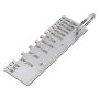 Metal Sheet Thickness Gauge, Portable Double-Sided Stainless Steel Wire/Metal Sheet Thickness Gauge, Inspection Tool with Clear Printing(Measuring Range: 0.0239-0.035)