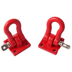 YU-NIYUT RC Car Metal Rescue Tow Hook Decor Part for SCX10 TRX-4 1/10 RC Rock Crawler DIY RC Vehicle Modification Fun for Adults and Kids