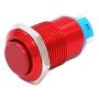 Twidec /12mm 1/2'' Waterproof Red Metal Shell Latching Raised Top Push Button Switch DC/AC 36V 2A 1NO ON-Off Start Button for car Modification Switch(Quality Assurance for 1 Years) L-12-R-G