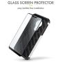 Motorola Moto G7 Power Case, Evocel [Explorer Series Pro] Premium Full Body Case with Glass Screen Protector, Belt Clip Holster, Metal Kickstand for Motorola Moto G7 Power (XT1955), Silver