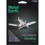 Metal Earth Fascinations F4U Corsair 3D Metal Model Kit Metal Earth Fascinations F4U Corsair 3D Metal Model Kit