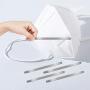 Nose Bridge for Mask Nose Strip for Masks Accessories DIY Masks Nose Clips Mask Wire DIY Making Accessories for Sewing Crafts 200 Pcs