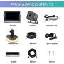 DoHonest V22 AHD 1080P RV Backup Camera Kit 7 LCD Monitor Driving High-Speed Rear View Observation Plug and Play System for Trailer,Truck,Fifth Wheel Super Night Vision Long-Lasting Metal Material